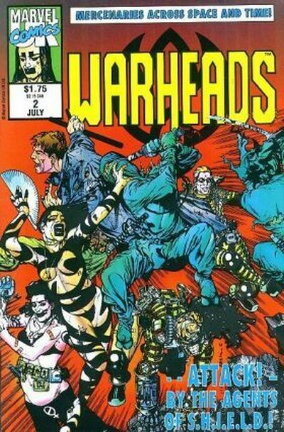 Cover for Warheads (Marvel, 1992 series) #2