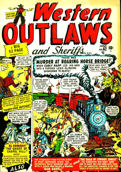 Cover for Western Outlaws and Sheriffs (Marvel, 1949 series) #62