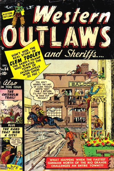 Cover for Western Outlaws and Sheriffs (Marvel, 1949 series) #64