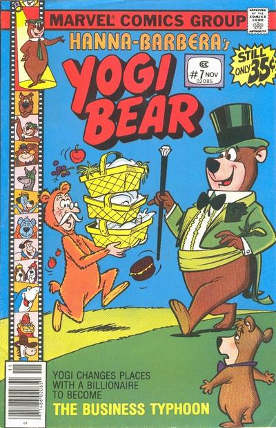 Cover for Yogi Bear (Marvel, 1977 series) #7