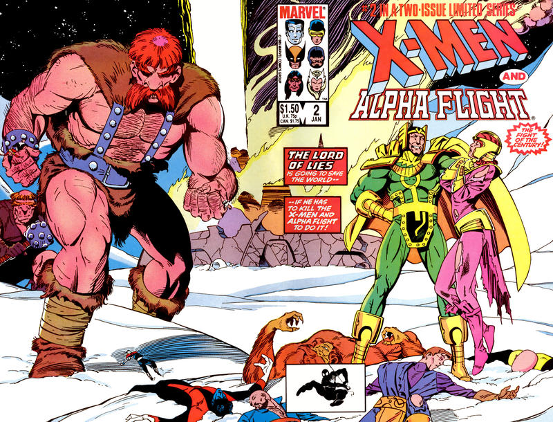 Cover for X-Men / Alpha Flight (Marvel, 1985 series) #2 [Direct]