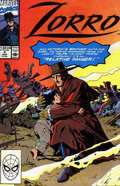 Cover for Zorro (Marvel, 1990 series) #4