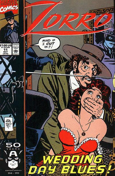 Cover for Zorro (Marvel, 1990 series) #11