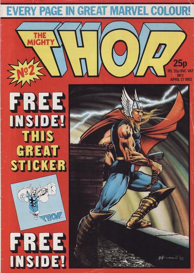 Cover for The Mighty Thor (Marvel UK, 1983 series) #2