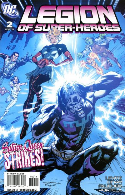 Cover for Legion of Super-Heroes (DC, 2010 series) #2 [Direct Sales]