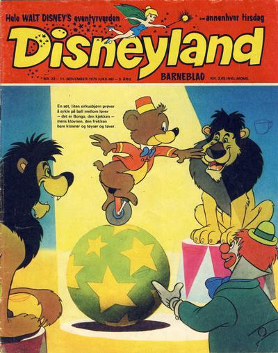 Cover for Disneyland barneblad (Hjemmet / Egmont, 1973 series) #23/1975