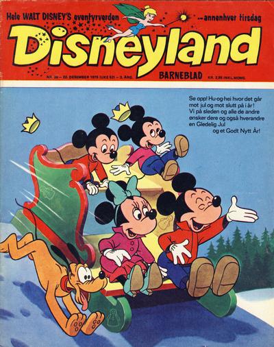 Cover for Disneyland barneblad (Hjemmet / Egmont, 1973 series) #26/1975