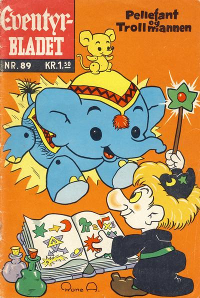 Cover for Junior Eventyrbladet [Eventyrbladet] (Illustrerte Klassikere / Williams Forlag, 1957 series) #89 - Pellefant og Trollmannen