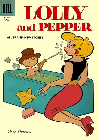 Cover for Four Color (Dell, 1942 series) #832 - Lolly and Pepper [15 cent variant]