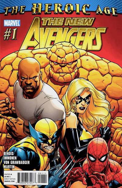 Cover for New Avengers (Marvel, 2010 series) #1 [Standard Cover]