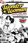Cover Thumbnail for Wonder Woman (2006 series) #600 [DC 75th Anniversary Black & White Cover]