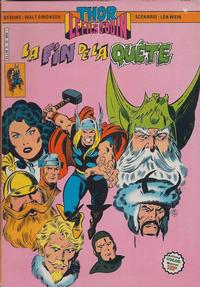 Cover Thumbnail for Thor le fils d'Odin (Arédit-Artima, 1979 series) #22 - La fin de la quête