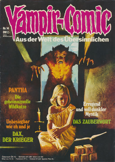 Cover for Vampir-Comic (Pabel Verlag, 1974 series) #14