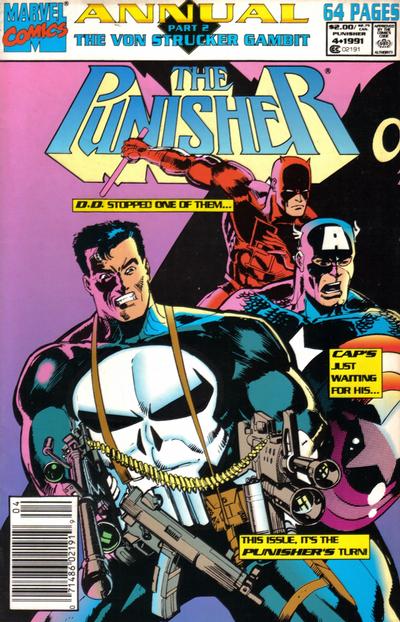 Cover for The Punisher Annual (Marvel, 1988 series) #4 [Newsstand]
