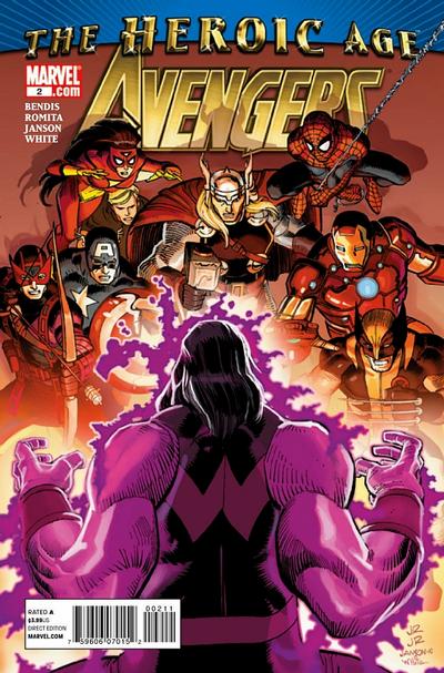 Cover for Avengers (Marvel, 2010 series) #2 [Standard Cover]