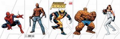 Cover for New Avengers (Marvel, 2010 series) #1 [Stuart Immonen Fold-Out Variant Edition]