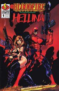 Cover Thumbnail for Bloodfire / Hellina (Lightning Comics [1990s], 1995 series) #1 [S. Clarke Hawbaker Cover]