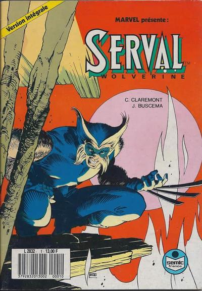 Cover for Serval-Wolverine (Semic S.A., 1989 series) #1