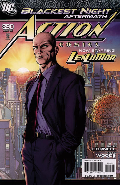 Cover for Action Comics (DC, 1938 series) #890 [David Finch Lex Luthor Business Suit Cover]