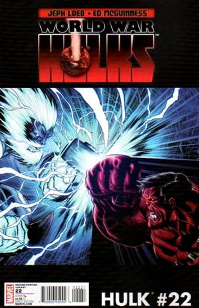 Cover for Hulk (Marvel, 2008 series) #22 [Second Printing]