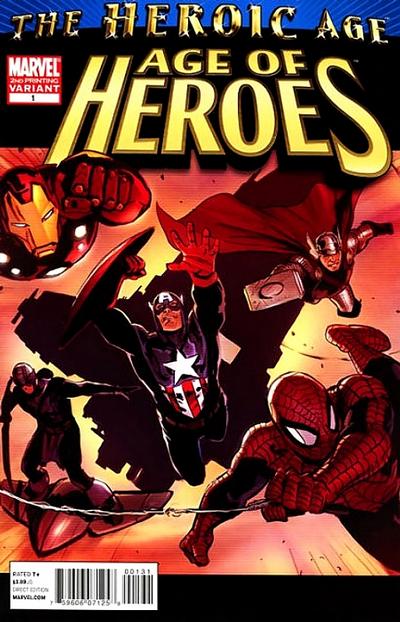 Cover for Age of Heroes (Marvel, 2010 series) #1 [2nd Printing]