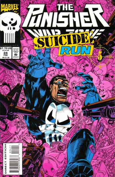 Cover for The Punisher: War Zone (Marvel, 1992 series) #24 [Direct Edition]