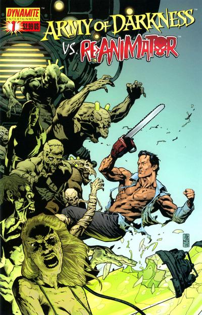Cover for Army of Darkness vs. Re-Animator (Dynamite Entertainment, 2005 series) #1 [Cover D - J. G. Jones]