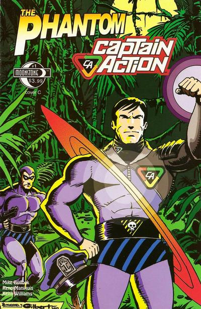 Cover for The Phantom - Captain Action (Moonstone, 2010 series) #1 [Cover C]