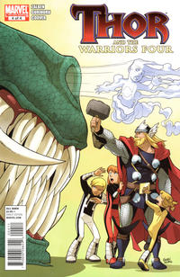 Cover Thumbnail for Thor and the Warriors Four (Marvel, 2010 series) #4