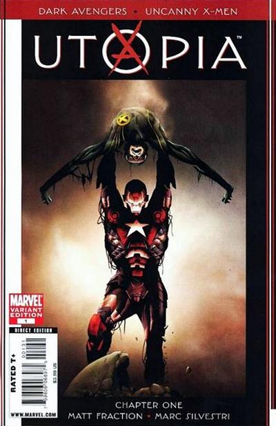 Cover for Dark Avengers / Uncanny X-Men: Utopia (Marvel, 2009 series) #1 [Jae Lee Cover]