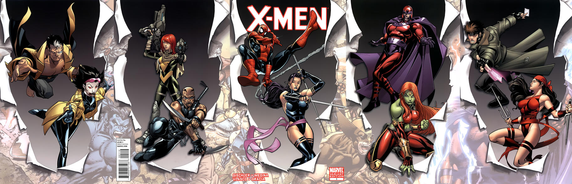 Cover for X-Men (Marvel, 2010 series) #1 [Paco Medina Gateway Variant Cover]