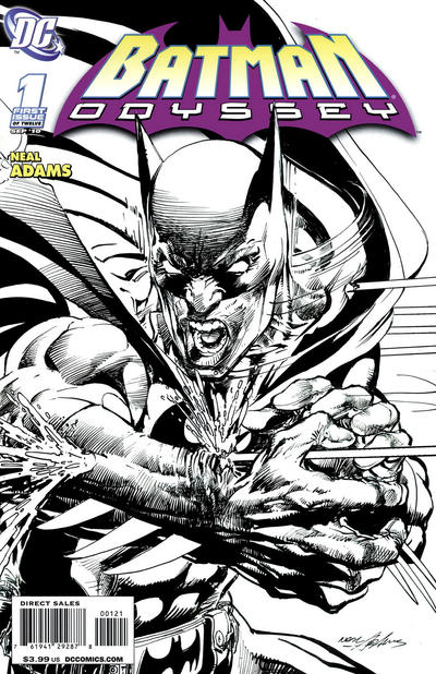 Cover for Batman: Odyssey (DC, 2010 series) #1 [Neal Adams Sketch Cover]