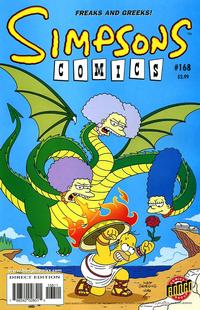 Cover for Simpsons Comics (Bongo, 1993 series) #168