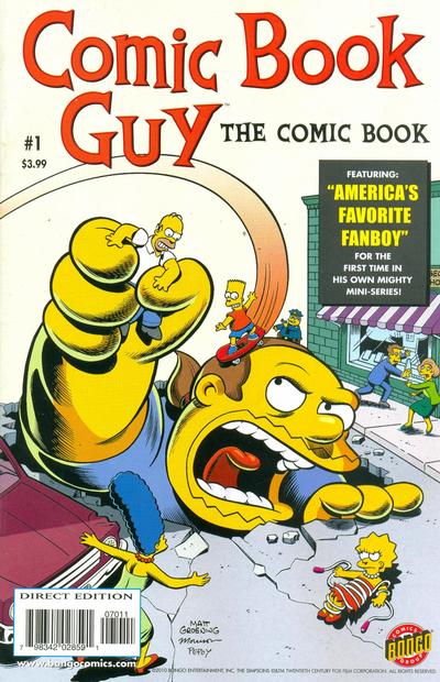 Cover for Bongo Comics Presents Comic Book Guy: The Comic Book (Bongo, 2010 series) #1