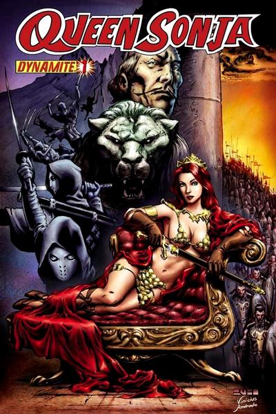 Cover for Queen Sonja (Dynamite Entertainment, 2009 series) #1 [Mel Rubi Cover]