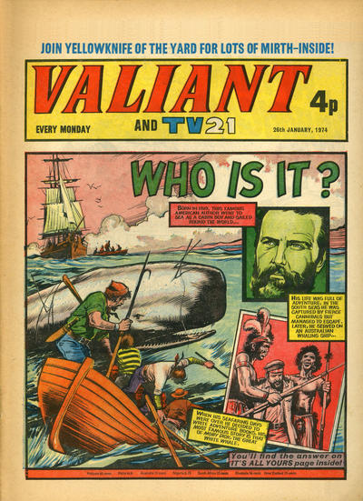 Cover for Valiant and TV21 (IPC, 1971 series) #26th January 1974