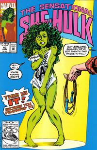 Cover Thumbnail for The Sensational She-Hulk (Marvel, 1989 series) #40 [Direct]