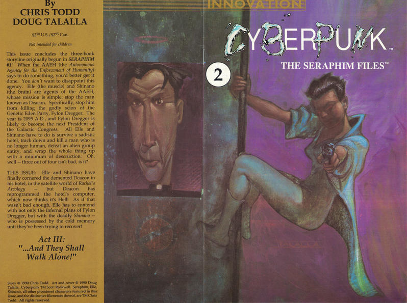 Cover for Cyberpunk: The Seraphim Files (Innovation, 1990 series) #2