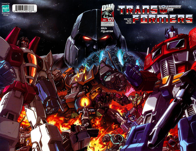 Cover for Transformers: Generation One (Dreamwave Productions, 2003 series) #1 [Wraparound Cover - Don Figueroa]