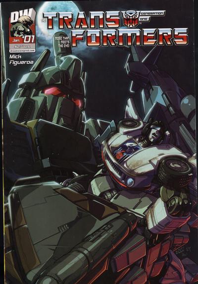 Cover for Transformers: Generation One (Dreamwave Productions, 2003 series) #1 [Bruticus / Jazz Cover - Don Figueroa]