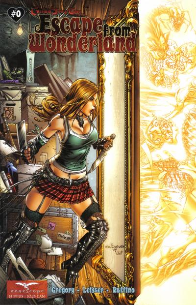 Cover for Escape from Wonderland (Zenescope Entertainment, 2009 series) #0 [Cover A - Eric Basaldua]