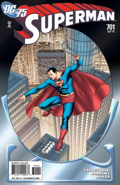 Cover for Superman (DC, 2006 series) #701 [75th Anniversary Cover]