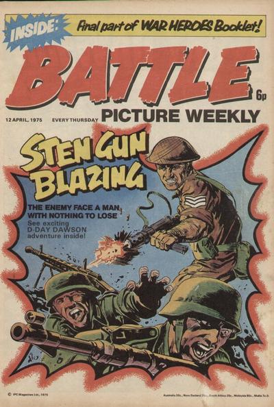 Cover for Battle Picture Weekly (IPC, 1975 series) #12 April 1975 [6]