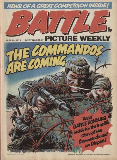 Cover for Battle Picture Weekly (IPC, 1975 series) #19 April 1975 [7]