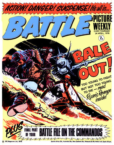 Cover for Battle Picture Weekly (IPC, 1975 series) #24 April 1976 [60]