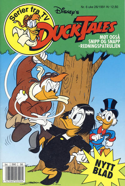 Cover for DuckTales (Hjemmet / Egmont, 1991 series) #6/1991