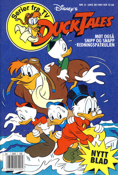 Cover for DuckTales (Hjemmet / Egmont, 1991 series) #9/1991
