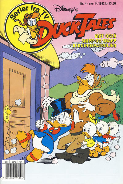 Cover for DuckTales (Hjemmet / Egmont, 1991 series) #4/1992