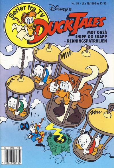 Cover for DuckTales (Hjemmet / Egmont, 1991 series) #10/1992