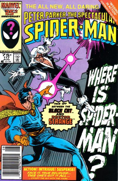 Cover for The Spectacular Spider-Man (Marvel, 1976 series) #117 [Newsstand]